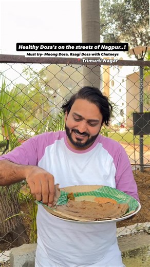 Shoeb Meman | 📌 Healthy Breakfast options on the streets of Nagpur..! Must try : Moong Dosa, Raagi Dosa served with chutneys and their signature Thecha.... | Instagram