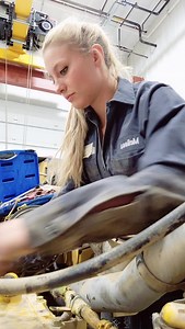 VOLUME UP #THEDIESELQUEEN #dieselqueen #dieselmechanic #heavyequipment | The Girl Mechanic