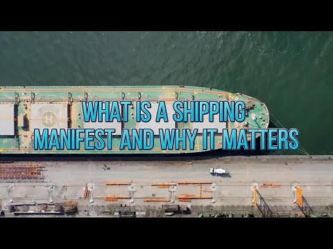 What Is a Shipping Manifest and Why It Matters #ShippingManifest#CargoDocs#FreightPaperwork