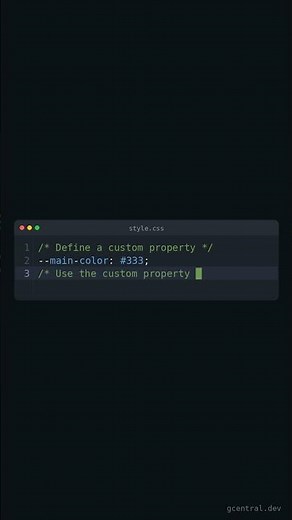 Learn CSS Custom Properties in 30s