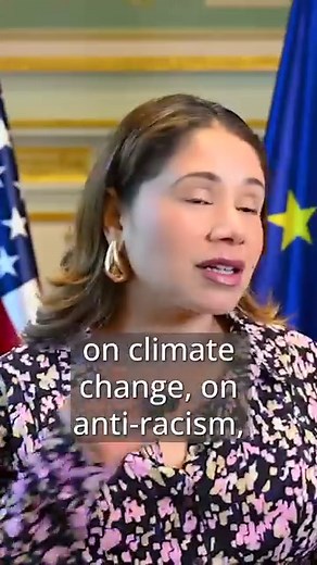 We asked Special Representative for Racial Equity and Justice Desirée Cormier Smith about the importance of engaging young leaders on issues of human rights, democracy and combating racism: “They’re inheriting the societies that we create today, so it’s critical that they are at the table.” Hear more  | The U.S. Mission to the European Union - USEU Brussels | Facebook