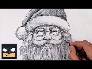 How To Draw Santa Claus | Christmas Sketch Tutorial - Videos For Kids