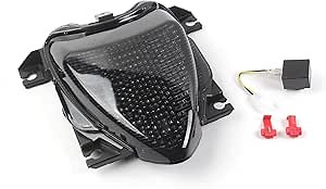 zurio Smoke Led Taillight Compatible with Suzuki M109 M109R 2006-2018, Turn Signal Brake Tail Light Integrated Motorcycle Replacement Accessories