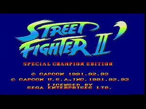 Street Fighter 2 Special Champion Edition Intro Sega Genesis