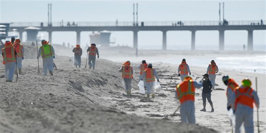 California Oil Spill Came From Pipeline Dragged More Than 100 Feet