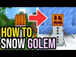 How To Make a Snow Golem & Snowman in Minecraft Java & Bedrock!