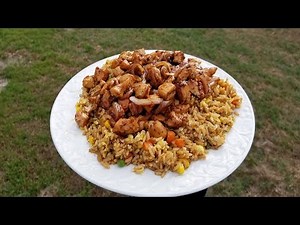 How to Make Hibachi Chicken and Fried Rice | Teppanyaki Style | Weber Grill | Slow N Sear