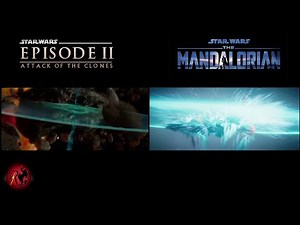 Seismic Charge Bomb Sound Comparison | Star Wars Episode 2 vs The Mandalorian (2020)