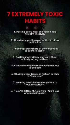 7 EXTREMELY TOXIC HABITS: Time_out