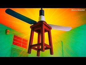 Two- Black & White Blades BLDC Ceiling Fan’s Ultimate FAIL with Heavy Wooden Chair 🤣😂