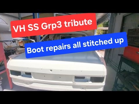 Group 3 tribute build Commodore boot floor rust repair finished
