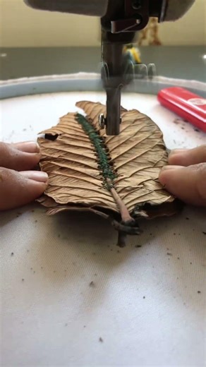Transforming nature into thread 🍂✨