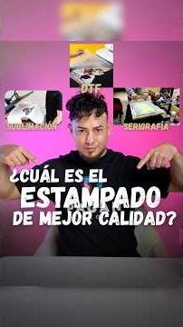 La mejor técnica de estampado no existe… hasta que sabes para qué la quieres. #estampados