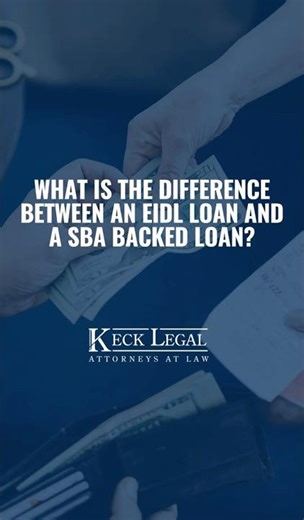 What is the difference between EIDL loans and SBA loans? #georgialaw
