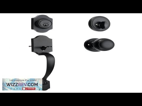 VEVOR Front Door Handle and Deadbolt Set Matte Black Front Door Lock
