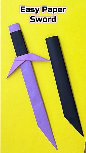How to make Paper sword / Origami Sword Tutorial #trendingshorts #animecraft #ninjaweapons