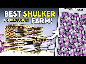 Minecraft BEST Shulker Farm - 2D & EASY - 4500+ P/HR!