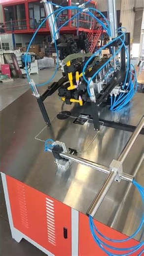 rectangle frame bending and welding machine. wire bending machine with welding. #wirebendingmachine