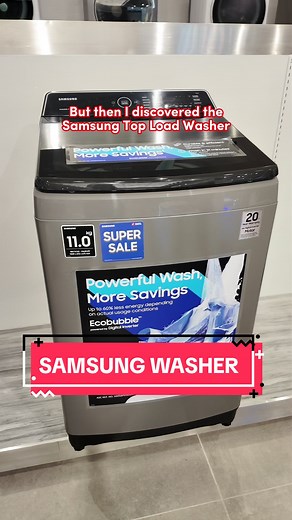 Let this hardworking washing machine take your laundry worries away. Grab your #Samsung Topload Washing Machine only at Robinsons Appliances. Shop from August 1 - September 30, 2024 and get as much as 40% off of on select items through our #LightningSteals promo! #SamsungWashingMachine #LaundryDayEssentials #SmartHomeAppliances #WashDayRoutine #EfficientCleaning #TechSavvyLaundry #SamsungTech