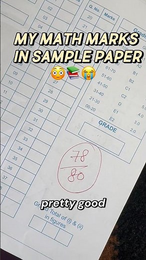my MATH MARKS 😭📚 #studywithme #class10