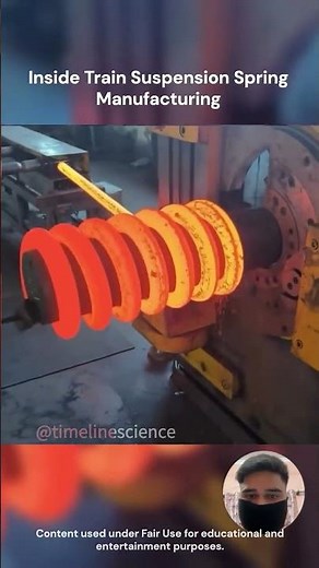 Inside Train Suspension Spring Manufacturing