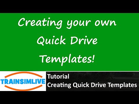 Train Simulator 2015 Tutorial - How to Make your own Quick Drive Scenario Templates