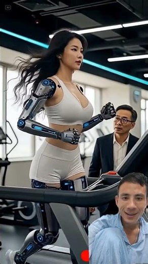 Watch a humanoid robot girl showcase her power and agility during a workout test 🥰🔥#short #robot