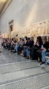 Greek Culture Minister Calls Fashion Show at British Museum Featuring Parthenon Sculptures “Monumental Insult” Greek Culture Minister Lina Mendoni speaks of “zero respect” for the masterpieces of Phidias, on the occasion of the organization of a Turkish fashion show (by Εrdem Μoralıoğlu) in the rooms where the Parthenon Sculptures are exhibited at British Museum. 🎥: Diogenes of Sinope (Twitter) #BritishMuseum #ParthenonMarbles #ParthenonSculptures | Greek City Times