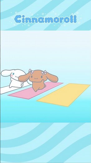 Yoga! Yoga! Yoga! 🧘 💙 #Cinnamoroll #Sanrio #shorts #Mocha #animation