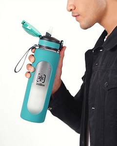 India's Most Loved Glass Water Bottle 🇮🇳 Approved by Celebs, loved by Sharks, and approved by india! ❤️ 💪 Made of strongest Borosilicate Glass 💧 Leak-proof 🌎 Eco friendly 🍭 Food Grade Glass 🫶 BPA FREE ☘️ Non toxic 🟰 Dishwasher Safe, Anti Slip, Carrying Loop, Wide Mouth, Lockable Lid, Extra Grip and many other functionalities 👀Grab your Glass bottles NOW at never-before prices. Sale won’t last long! 🫨 Sale ENDS today! Shop Now🛍️ | TintBox