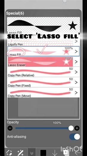How to use lasso, Beginner friendly tutorial! #tutorial#art#digitalart#ibispaintx#lassotool