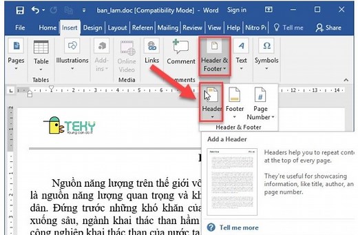 Cách tạo tiêu đề trong Word và lặp lại tiêu đề trong Word