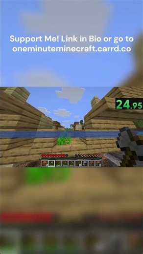 ONE MINUTE MINECRAFT DAY 4 – I Finally Looted The Shipwreck 🚢💀 #shorts #minecraft