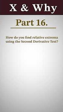 Second Derivative Test | Unit 3: Applications of Differentiability | Calc AB