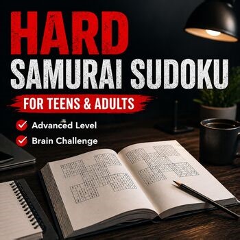 Hard Samurai Sudoku Worksheets – Advanced Logic Puzzles for Grades 8–12