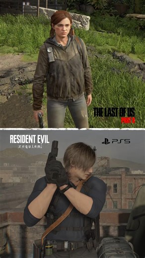 Resident Evil Requiem vs The Last of Us Part 2 😳 Reload Animation Comparison #gaming