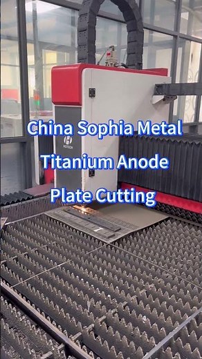 Titanium anode plate cutting #tianode #cathodicprotection #mmotianode #mmoanodes #titaniumanode