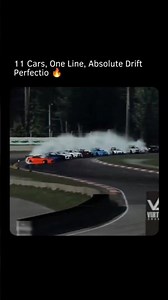 11 Cars One Line, Absolute Drift Perfectio 🔥🗿