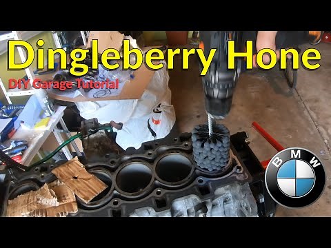 [DIY] How To Hone Engine Cylinders In Your Garage Using a Dingleberry Hone [BMW N52 Rebuild Part 7]