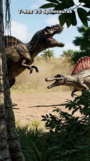 T-REX vs SPINOSAURUS: The Ultimate Death Battle! 🦖🩸 [4K]