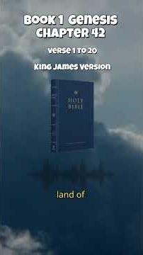 Bible Book 1 Genesis Chapter 42 King James Version Verse 1 To 20