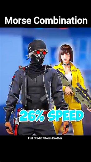 New Character Morse Combination || Morse Best Combination #freefire #shorts #csrankpush #morse