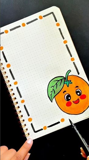 Cute front page border design ideas for project #art #diy #satisfying #shorts #doodle