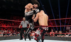 【精彩集锦】\"愿景教主\"赛斯罗林斯 招牌＆终结技——Ripcord Knee\"开伞膝\"合集