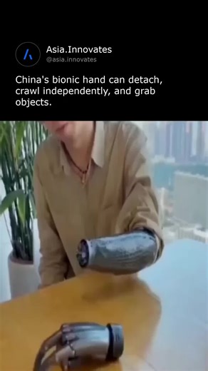 China's innovative bionic hand sets a new standard in prosthetics. The robotic limb can detach and crawl independently. It weighs just 3 pounds for ease of use. Designed to improve daily tasks, it offers enhanced mobility. This technology signifies a leap in assistive devices across Asia. CREDIT: @marketdecoded.in Hashtags: #chinatech #robotics #prosthetics #innovation #asiainnovates #bionics Follow asia.innovates to learn more about tech in Asia