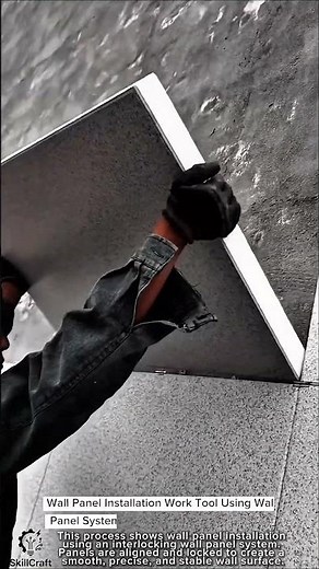Wall Panel Installation Work Tool Using Wall Panel System #worktool