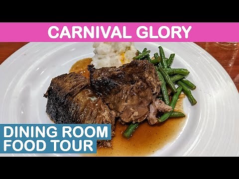 Carnival Glory: Main Dining Rooms Food Tour