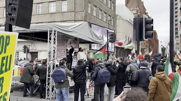 Bob Vylan Leads "Death to the IDF" Chant at Al-Quds Day Protest in London