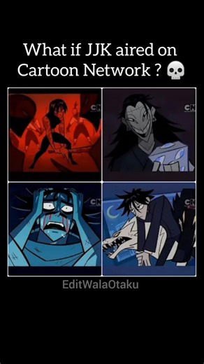 What if JUJUTSU KAISEN was made by Cartoon Network? 😱🔥 #JujutsuKaisen #JJK #Anime #CartoonNetwork