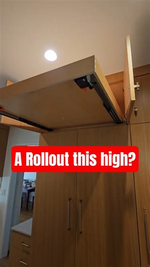 ROLLOUT above a stacked washer & dryer? #cabinetmaker #diy #carpentry #laundryroom